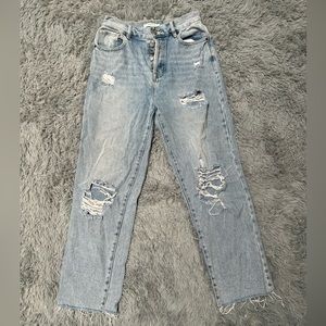 Pacsun High-Rise Lightwash Straightleg Jeans